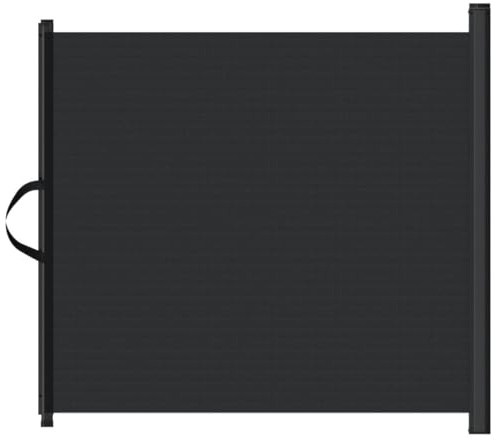 vidaXL Haustier-Barriere Ausziehbar Schwarz 102,5x125 cm