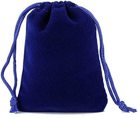 10 bolsas de terciopelo con cordón de 3.9 x 5.9 pulgadas, color azul marino, bolsas de terciopelo suave, regalos de fiesta, bolsas de almacenamiento reutilizables para cumpleaños, bodas, Navidad,