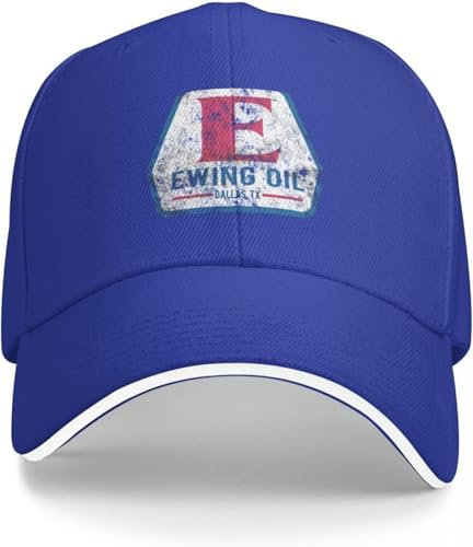 Baseballkappe Hip Hop Sonnenhut 80er Jahre Retro Ewing Oil Dallas Texas Who Shot JR Nostalgie Distressed Vintage Style Baseball Cap
