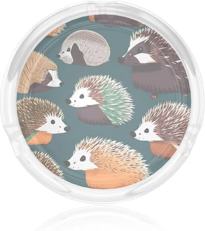 Viele Igel-Aschenbecher, Glasaschenbecher, Aschenbecher für den Innen- und Außenbereich, Balkonaschenbecher, Innen- und Außendekoration