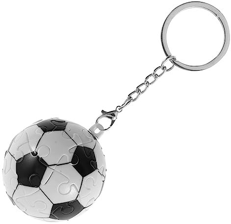 YARNOW 3st Schlüsselanhänger Fußball-geldbörsenanhänger Sportzubehör Puzzle Für Kinder Fußballzubehör Mini-sportbälle Kleine Andenken An Sportballspiele Plastik