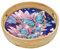 FOKULUNDA DIY Diamond Painting Tray Decorative Diamond Wooden Serving Tray with Handle Diamond Art Painting Diameter 21.5cm(F9)