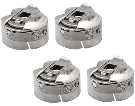 Veemoon Ersatz Spulenkapseln Nähmaschine 4 Stück Metall Spulengehäuse Für Universelle Nähmaschine Zubehör Für Anfänger Heim Nähen Flicken