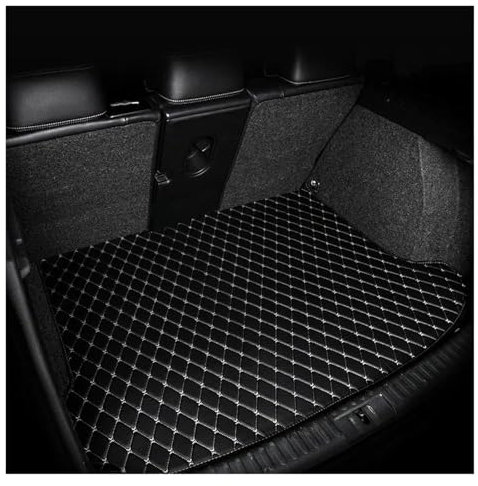 Alfombrilla Maletero Coche para KIA para Niro para Plug-in 2023 Forro De Carga Alfombra Accesorios Interiores Cubierta Estera De Maletero De Coche Bandeja Maletero(Black Beige Sigle)