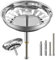 SURFOU Tapon Fregadero Cocina 79mm de Acero Inoxidable, para Desagüe Universal, con 2 Pernos Excéntricos Ajustables y 1 Pasador, Filtra Residuos y Evita Atascos