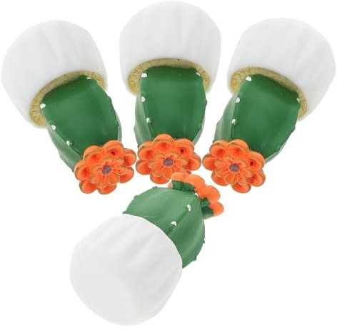 TOYANDONA 4pièces Faux Cactus Mini Artificiel Pot Fausses Plantes pour Décoration Intérieure pour Bureau Ou Maison