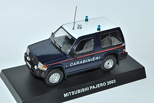 alles-meine.de GmbH Mitsubishi Pajero Carabinieri 3 Türer V20 2. Generation 1990-2000 1/43 Modellcarsonline Modell Auto mit individiuellem Wunschkennzeichen