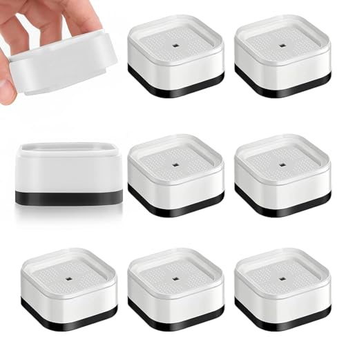 SHENGYIG 8 Pièces Rehausseur Pied de Table, 7 × 3,5 cm Rehausseurs Table