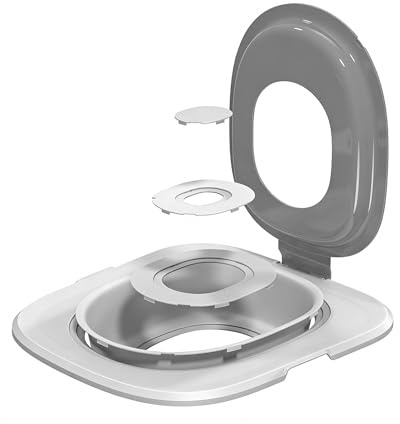 Cat Toilet Trainer Kit | Cat Potty Training Kit | Toilet Training for Cats & Cat Box（Grey）