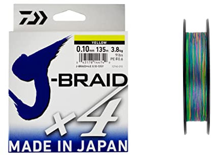 Daiwa - Fishing Braid J Braid 4B 500M 25/100 Multicolore - 12745525