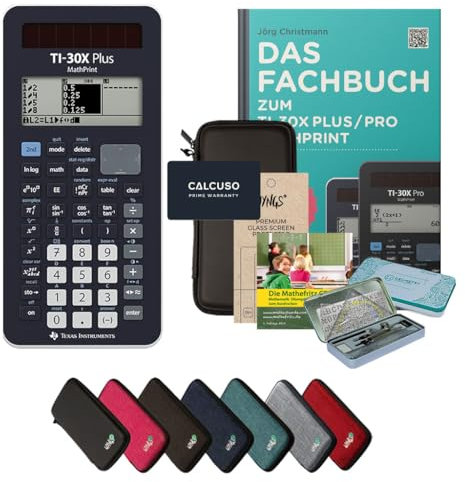CALCUSO Streberpaket schwarz vom Taschenrechner TI-30X Plus MathPrint