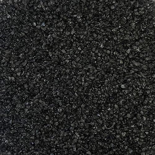 Eurosand GLASNUGGETS 2-4mm. Dekoglas. Kleine Glassteine, Glasgranulat. 1 kg. SCHWARZ -94