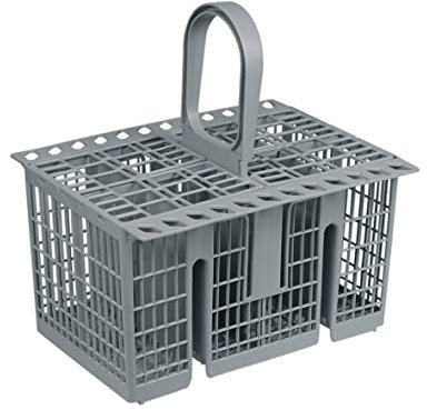 Cutlery basket plastic grey dishwasher original Indesit C00257140 Whirlpool Bauknecht 482000023046 suitable grie2b gie2b aic afe rfc rbc lft ldq lkf lfs lfz lff fdl fdf lbf