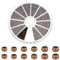 PandaHall about 2010pcs Crimpperlen aus Messing Abstandshalter Perlen 3 Größe Antik Bronze Perlen Quetschperlen Messingperlen für die Schmuckherstellung, Loch 1~2mm