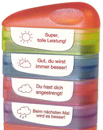 TimeTEX Siebdruck-Stempel Perpetuum, 4 in 1, Sonne und Wolken