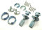 AS 2Set für Galaxy TÜRSCHLOSS SCHLIEßZYLINDER EXZENTER L&R, Passend für Fahrer / Beifahrerseite, Exzenter Türschloss 43mm, Silber, Kunststoff, Gummi