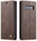 QLTYPRI Hülle für Samsung Galaxy S10e, Vintage Dünne Handyhülle mit Kartenfach Geld Slot Ständer PU Ledertasche TPU Bumper Flip Schutzhülle Kompatibel mit Samsung Galaxy S10e - Kaffee Braun