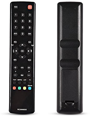 Annadue Replacement Remote Control for TCL RC3000E02 TV, Smart Remote Controller, Dedicate TV Remote Control.(Black)