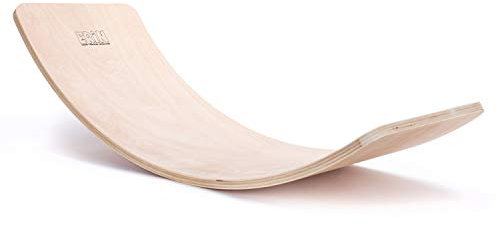 Erin - Balance Board „Natur“ aus Birken Holz für Kinder & Erwachsene - Balancierbrett für Motorik Fitness Training - Wackelbrett zum Balancieren für Kids - Wobble Pad für Gleichgewichtstraining