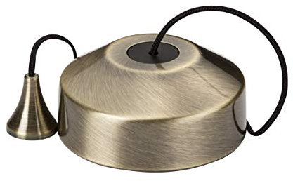 Knightsbridge 8300AB 2-Wege-Lichtschalter mit Zugschnur, antikes Messing, 36,0 x 74,0 x 74,0 mm