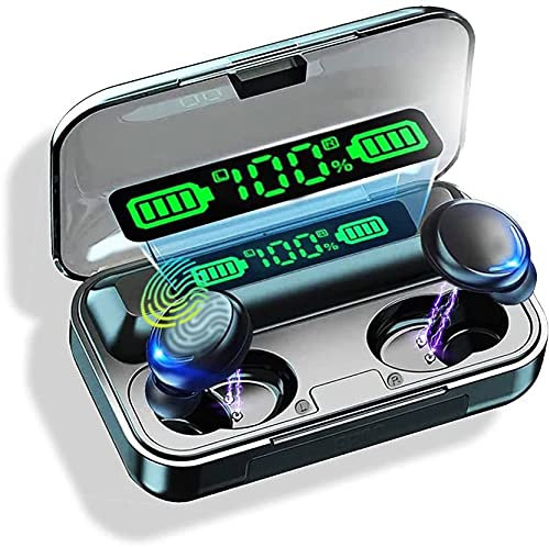 joe loved Wireless Headphones, Wireless Earbuds Bluetooth 5.0 Headphones, Wireless Earphones in Ear HiFi Stereo Noise Cancelling Bluetooth Earbuds.