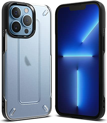 Ringke UX Case Kompatibel mit iPhone 13 Pro Hülle, Fingerabdruckfest Stoßfeste Handyhülle mit Band Löcher - Matte Clear