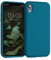 kalibri Wheat Straw Case Compatible with Apple iPhone XR - Case Matte Phone Cover Made of TPU and Wheat Straw - Caribbean Blue
