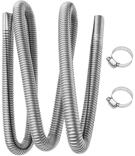BESPORTBLE Abgasschlauch Auspuffrohr Auto Abgasrohr Stromerzeuger Abgasschlauch 25mm Standheizung Auspuff Abgasrohr Abluftrohr für Heizung 200cm Lenth