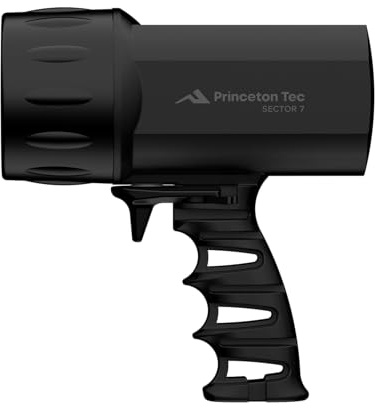 Princeton Tec Sector 7 - Luz de buceo LED impermeable (negro, 1200 lúmenes)