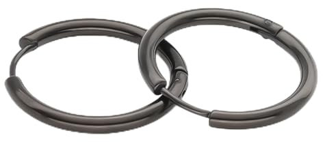 Musihy Creolen Aus Chirurgischem Stahl Für Frauen Ohrring Creolen Mama Geschenk Polierter Kreis 2,5 mm Breite Roségold 20mm