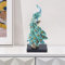 kangten Harz Pfau Figuren Desktop Pfau-Ornamente Blau Skulptur Peacock Standfigur Zierfigur Peacock Dekor Hause Office Dekor Kreative Wohnkultur