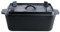 SANTOS Guss-Kastenform - Gusseisen-Kastenform 5,5L - 34x24x14,5cm - Schmortopf eckig - Backform, Kochtopf - Camping, Feuer, Backofen, Kugel-/Gasgrill