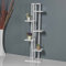 [en.casa] Scaffale Portapiante (AxLxP) 120 x 34 x 21 cm Mobile a Terra con Ripiani Portaoggetti Organizzatore per Piante - Bianco