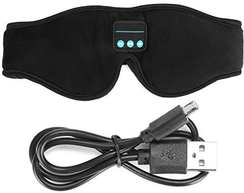 Zerodis Bluetooth-Schlafmaske, 3D-Musikaugenbinde mit Kopfhörern, für Seitenschläfer, Reisen, Nickerchen und Meditation