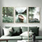 Martin Kench 3-teiliges Premium Poster Set Aesthetic See Wald Blume Bilder Moderne Wandbilder, Wohnzimmer Schlafzimmer Wanddeko Art ohne Rahmen (B,50x70cm)