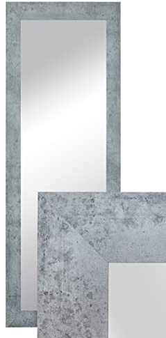 BD ART Wandspiegel Dekorativ Garderobenspiegel Ganzkörperspiegel 150x50cm Betonfarbe