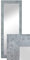 BD ART Wandspiegel Dekorativ Garderobenspiegel Ganzkörperspiegel 150x50cm Betonfarbe
