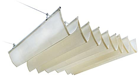 Rygcrud Rétractable Pergola Canopée Couverture d'ombre, Terrasse extérieure Store Fil Coulissant Voile de Vague pour Glass House, Deck, Custom (Couleur : White, Taille : 1.2x4m)