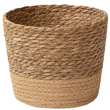 vsilay Cesta de paja para plantas de interior, macetas tejidas para macetas, macetas, macetas, decoración de macetas, cesta de lavandería para el hogar