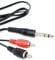 DRUT 1m 6.35mm Stereo Jack to 2 x RCA Phono Plugs Stereo Cable, TRS to RCA Audio, 1/4'' Jack to 2 RCA Male Y Splitter Lead (3.3ft)