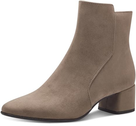 MARCO TOZZI Stivaletti da Donna con Zip e Slip 2-25364-43, Pietra, 38 EU