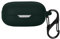 kwmobile Silicone Cover Compatible with JBL Wave Flex - Case Cover Stick-On Skin with Clip - Dark Green