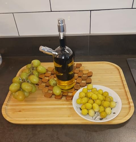 Dispensador de Aceite y vinagre pulverizadora vinagrera aceitera de 250 ml de Capacidad de Vidrio Transparente. Sistema antigoteo. También Ideal para aceites condimentados o especiados