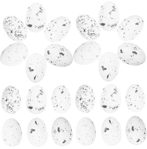 WOONEKY 50stücke Ostereier Aus Dekorative Eier Für -osterdekoration Leicht Und Wiederverwendbar Als Füllmaterial Für Osternester Verschönerung Von Feiern