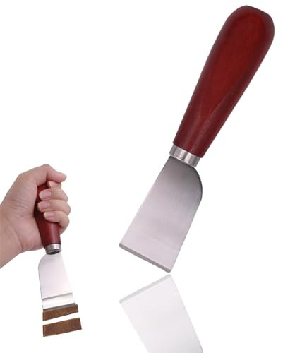 Ieron Cuchillo de Corte para artesanía en Cuero, Herramienta de Borde para artesanía en Cuero, Pala de Cuero para Herramienta de Trabajo de Cuero