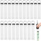 QWORK® 20 Pièces Blancs de Sublimation Porte-clés Vierges en Néoprène, Porte-clés en Cuir Vierge, Sublimations de Porte-clés Vierges
