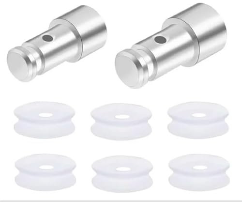 2 Pcs Universal Replacement Floater Valve with 6 Pcs Silicone Gaskets Electric Pressure Cookers Parts for Pressure Pot Such Pressure Cooker Replacement Parts as XL, YBD60-100, PPC770, PPC780, PPC790