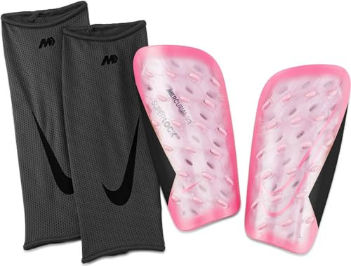 Nike Mercurial Lite Superlock Fußball-Schienbeinschoner, Sunset Pulse/Black/Sunset Pulse, DN3609-675, XS