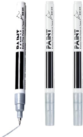 Peinture pour jantes, peinture pour roues - Stylo de peinture tactile de voiture 3 pièces pour automobile - Peinture de réparation de roues portable, protecteur de jante, dissolvant de rayures de voit
