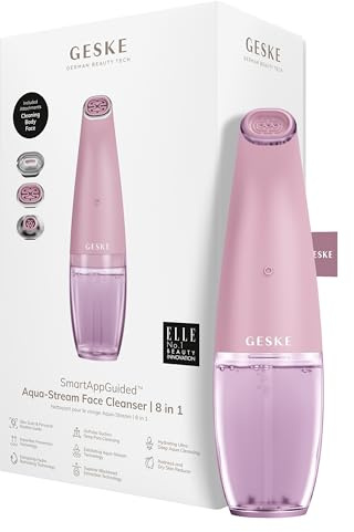 GESKE SmartAppGuided™ Aqua-Stream Face Cleanser | 8 in 1 | Porentiefe Reinigung | Beugt Unreinheiten vor | Reduziert Rötungen & trockene Haut | Verwendung mit der Aqua-Stream Solution